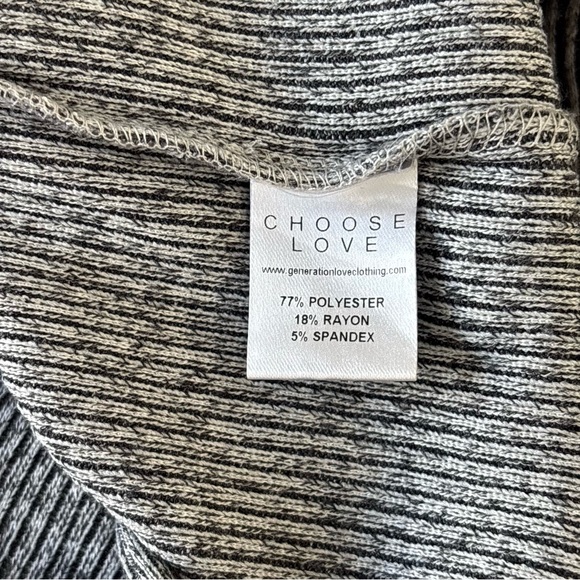 Generation Love Charcoal Ribbed Knit Turtleneck Sweater Longsleeve Layering Top - Picture 8 of 9